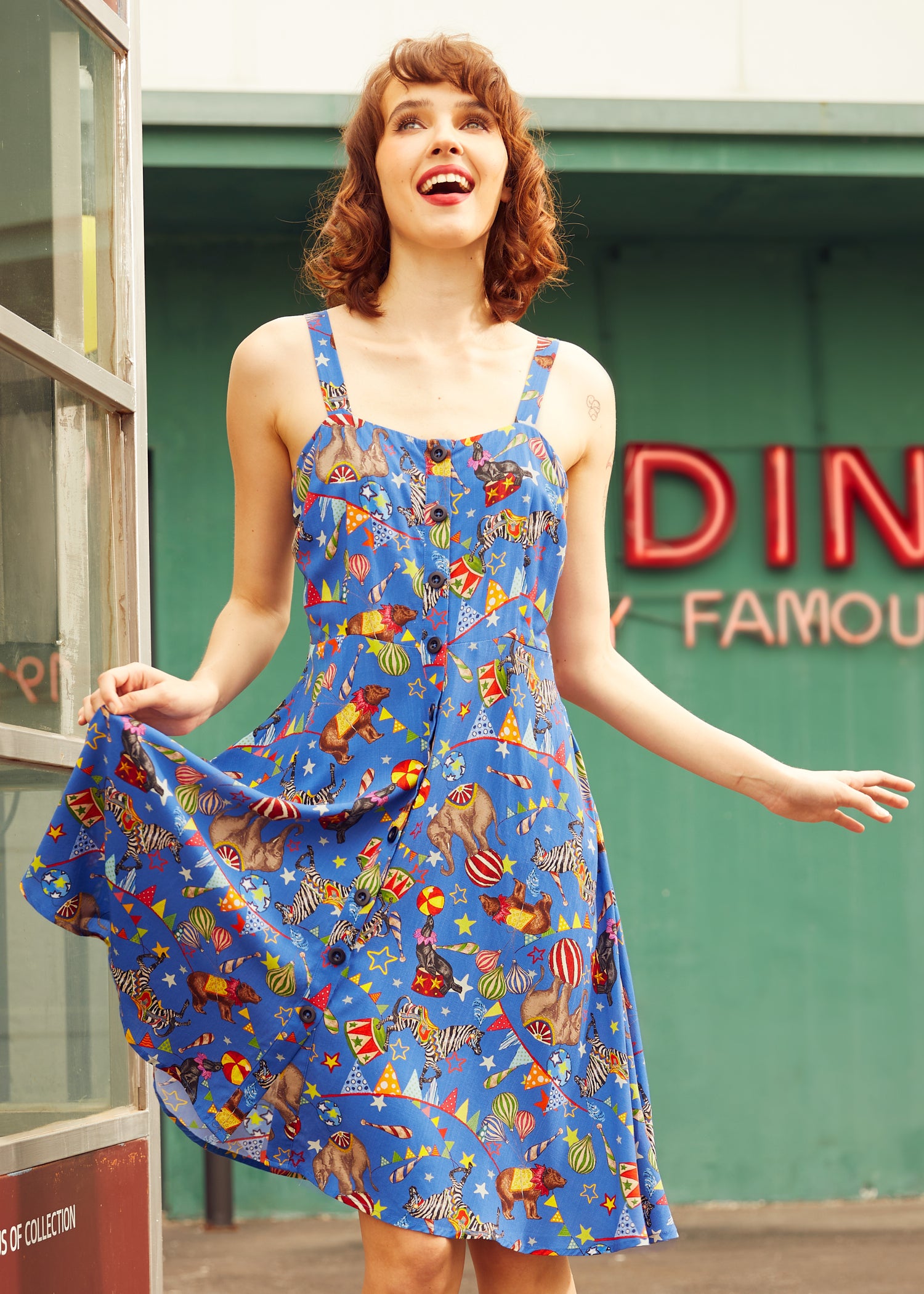 BTC Sun Kissed Stroll Fit & Flare Dress