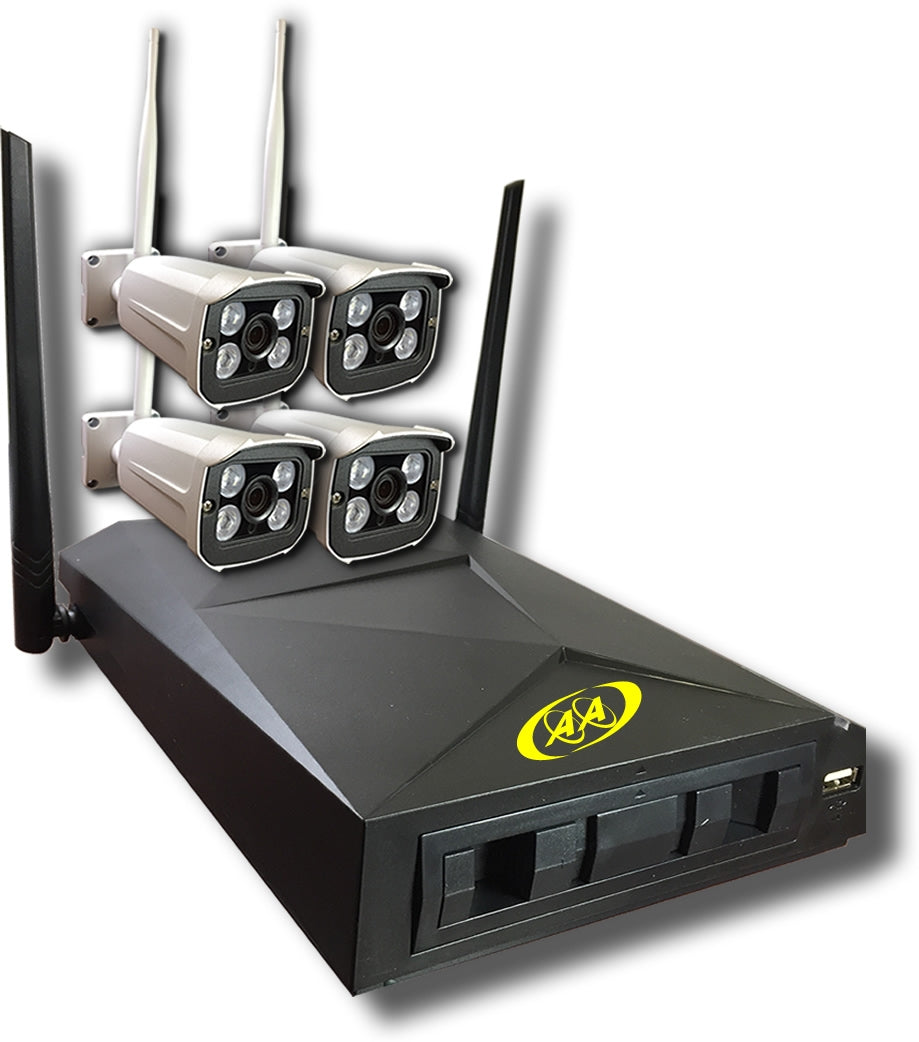 AA ELECTRONICS 23 4135 04 Wireless Camera Kit 1080P Wireless 4 Channels NVR Kit
