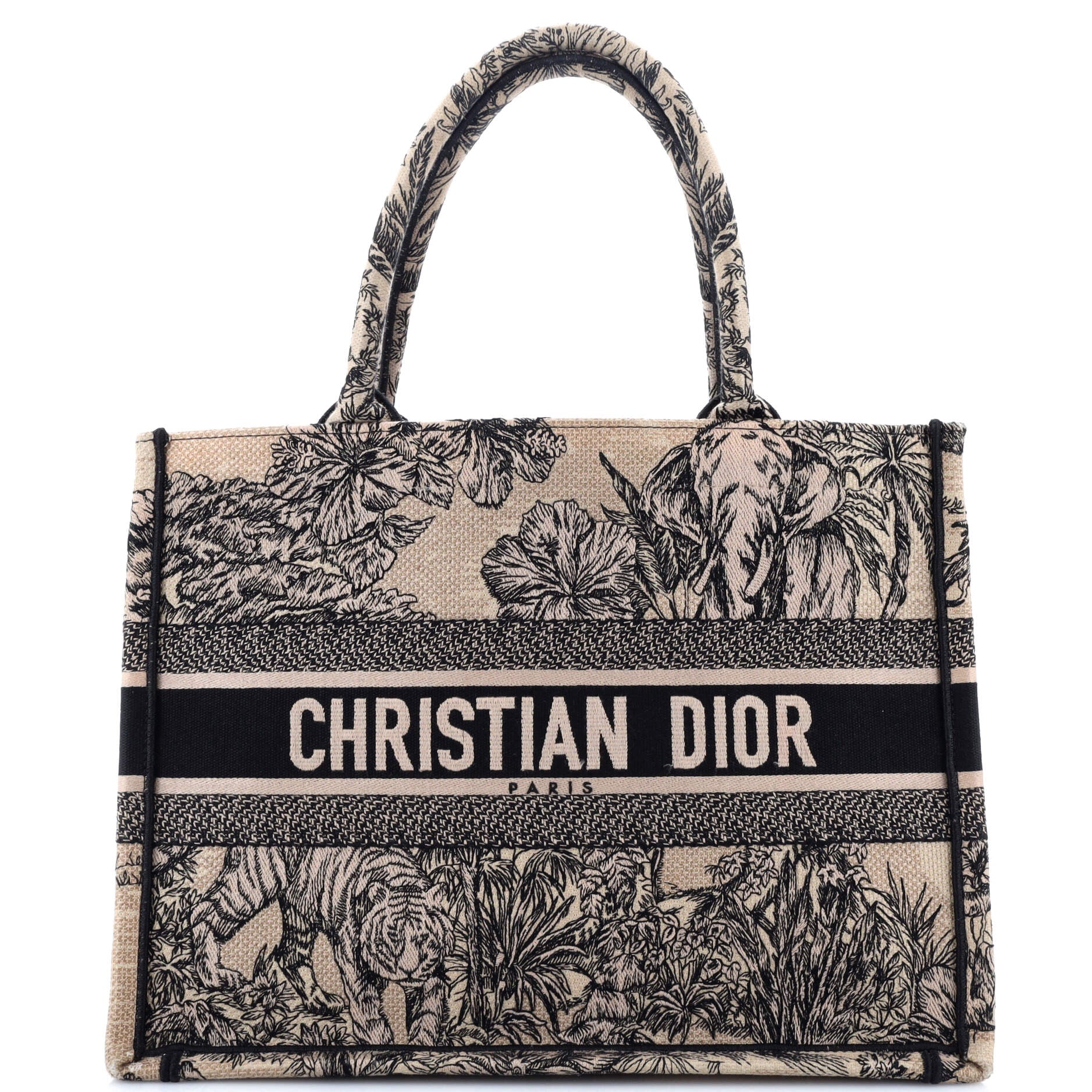 2860 Book Tote Embroidered Canvas Medium