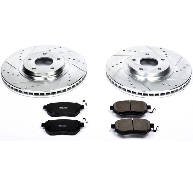 POWERSTOP Power Stop 03 05 Infiniti FX35 Front Z23 Evolution Sport Brake Kit