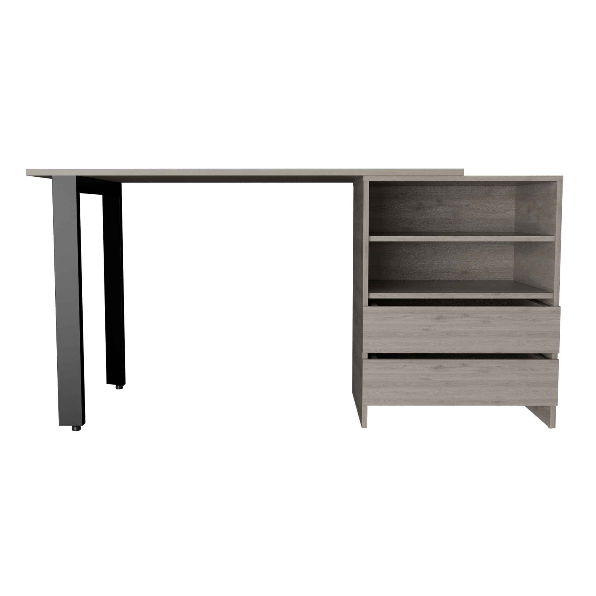 2736 58" Light Gray Computer Desk