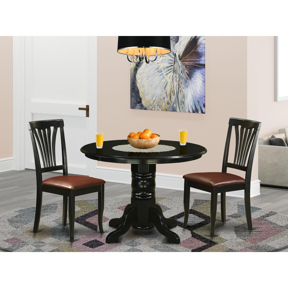 2736 3  Pc  dinette  set Dining  Table  and  2  Kitchen  Dining  Chairs