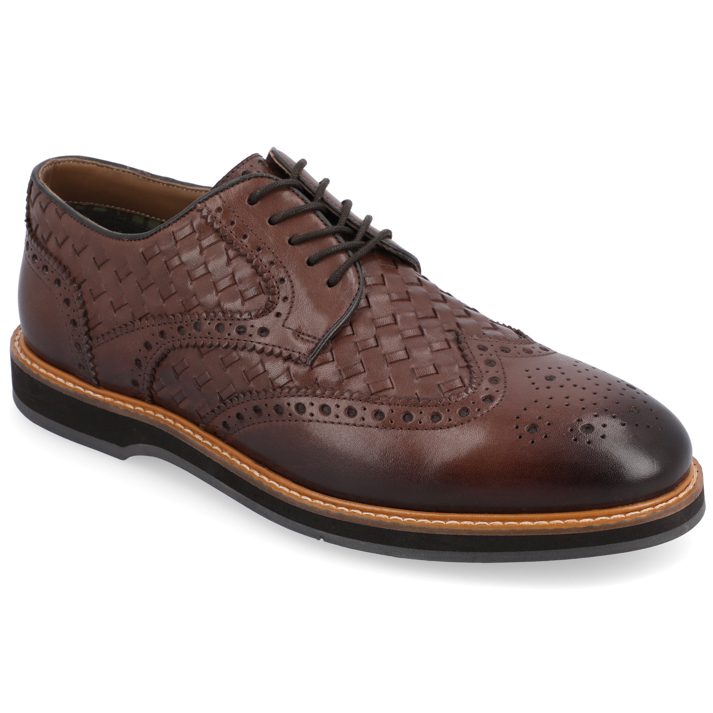 2106 Thomas & Vine Radcliff Wide Width Woven Wingtip Derby