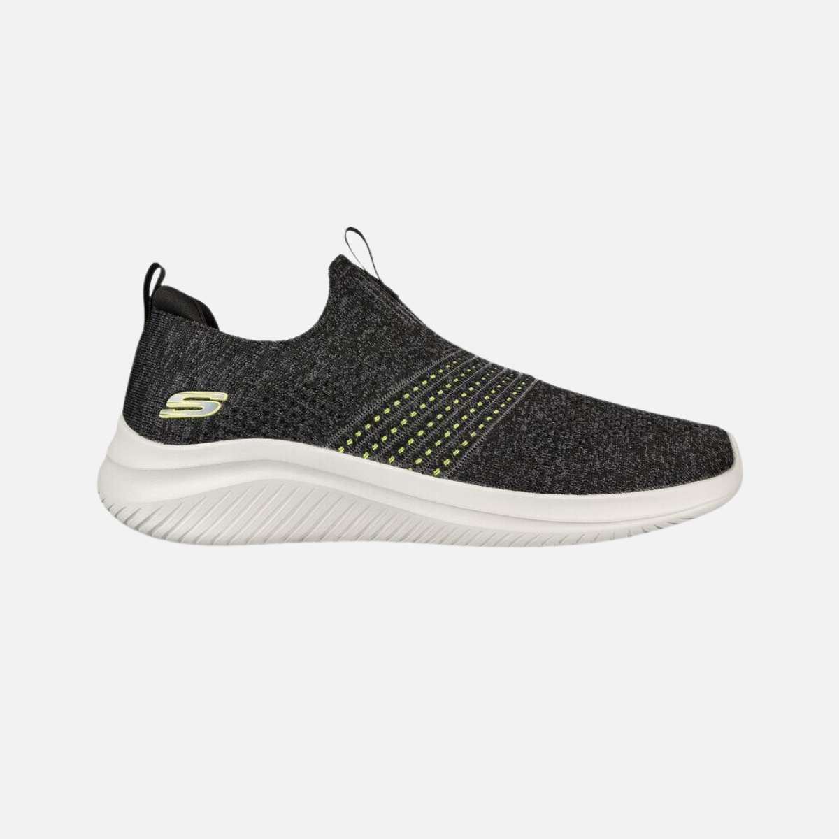 Skechers Ultra Flex 3.0   Wintek Men's Walking Shoes  Black Lime