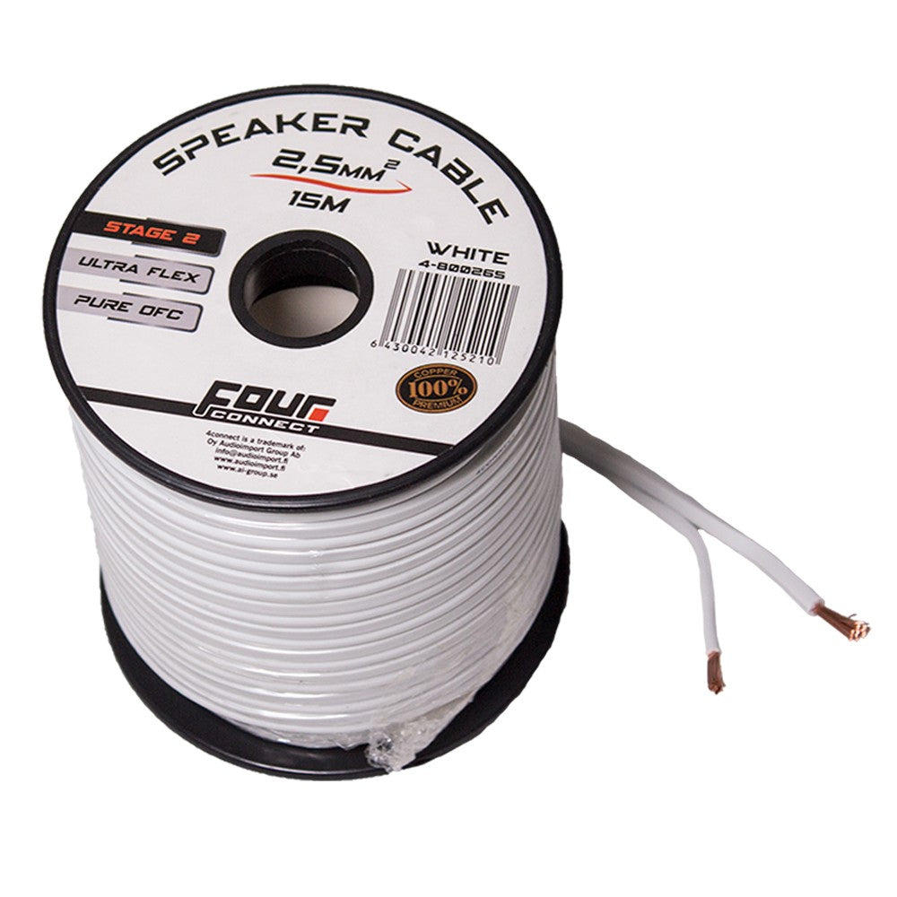 FOUR Connect 4 800265 OFC mini coil white 2x2.5mm2, 15m