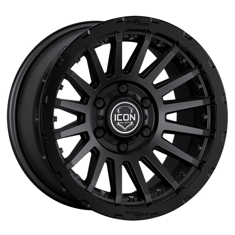 ICON Recon Pro 17x8.5 5x5  6mm Offset 4.5in BS 71.5mm Bore Satin Black Wheel