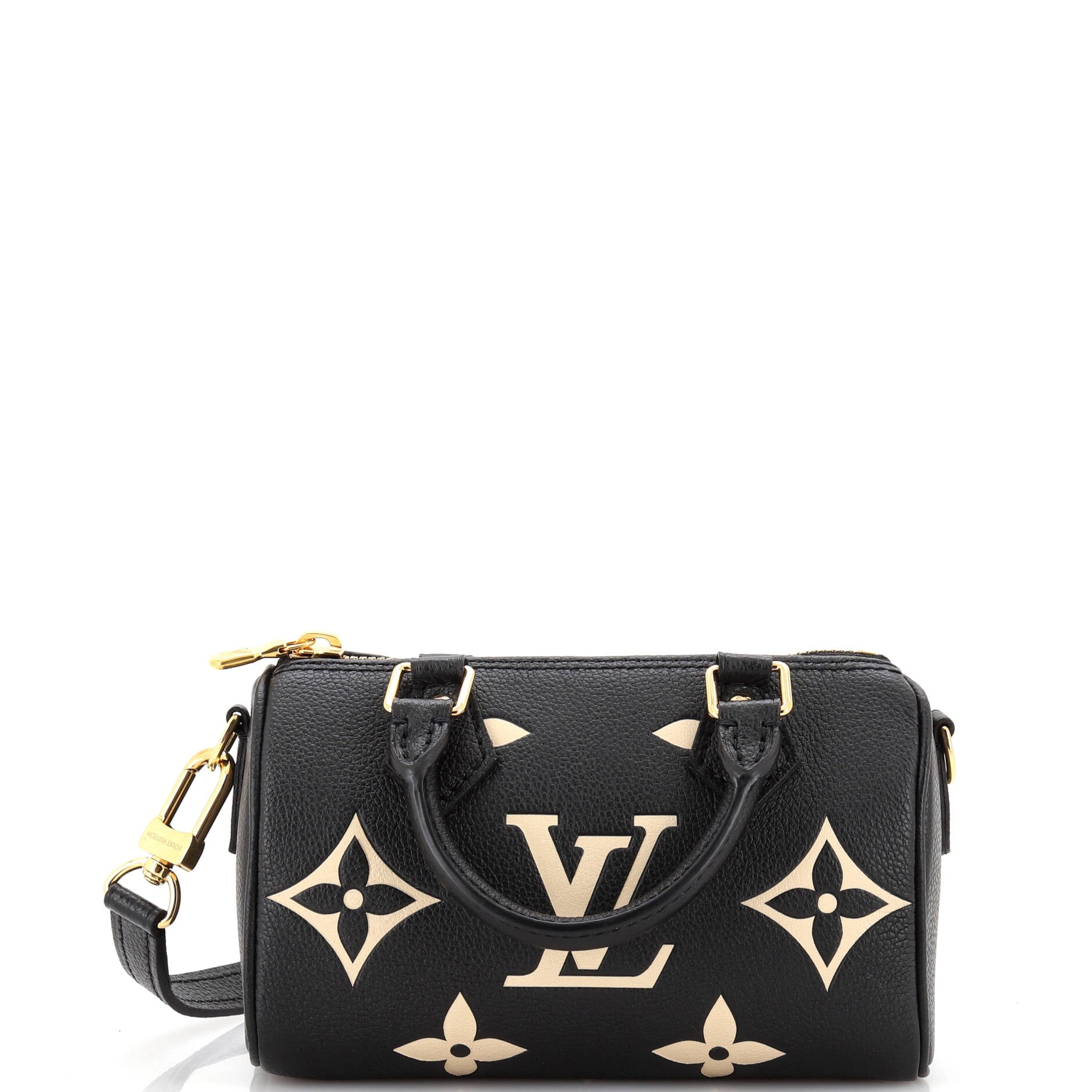 2860 Speedy Bandouliere NM Bag Bicolor Monogram Empreinte Giant Nano