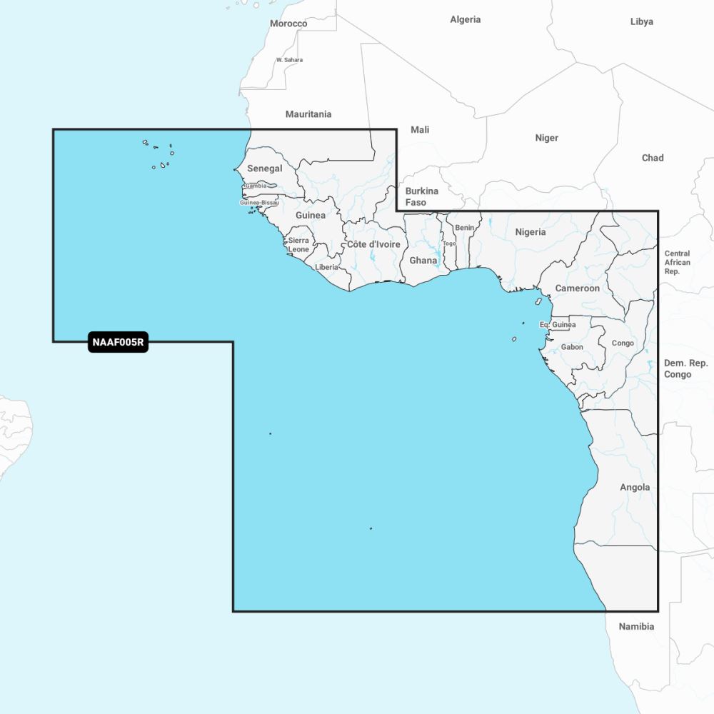 46476dd3-0643-412a-9fb1-3708ba8f7200 Navionics+ Regular Chart: AF005R    Africa, West