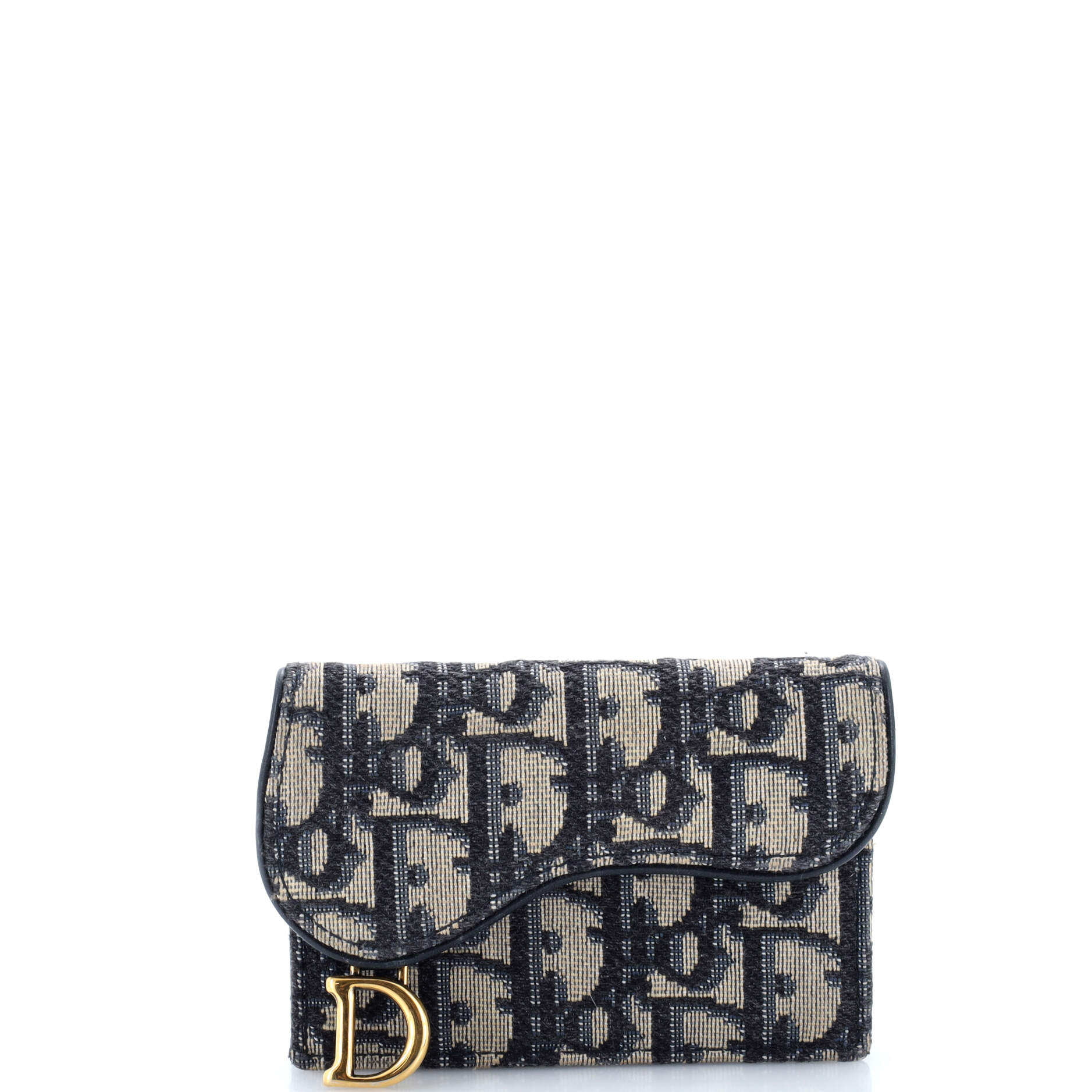 2860 Saddle Flap Wallet Oblique Canvas Mini