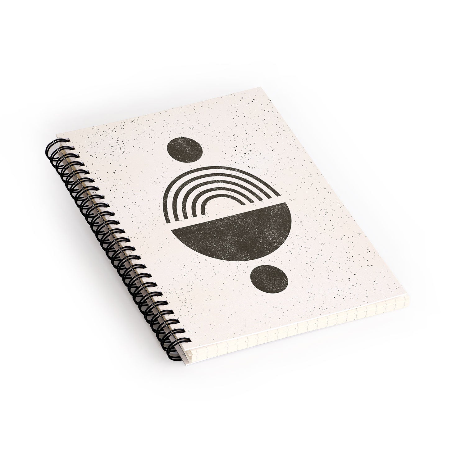 2342 Pauline Stanley Rainbow Totem Black Cream Notebook Spiral