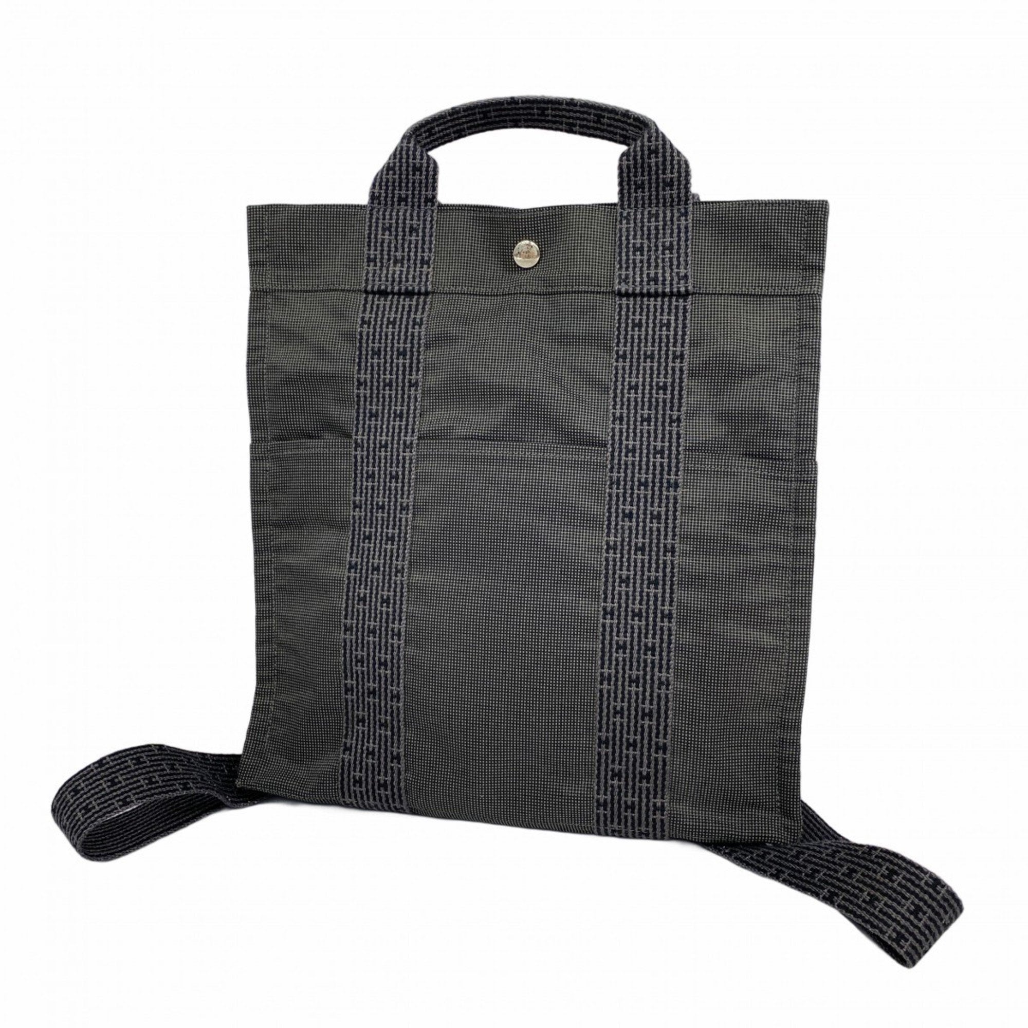2275 Hermes Canvas Backpack (Pre Owned)