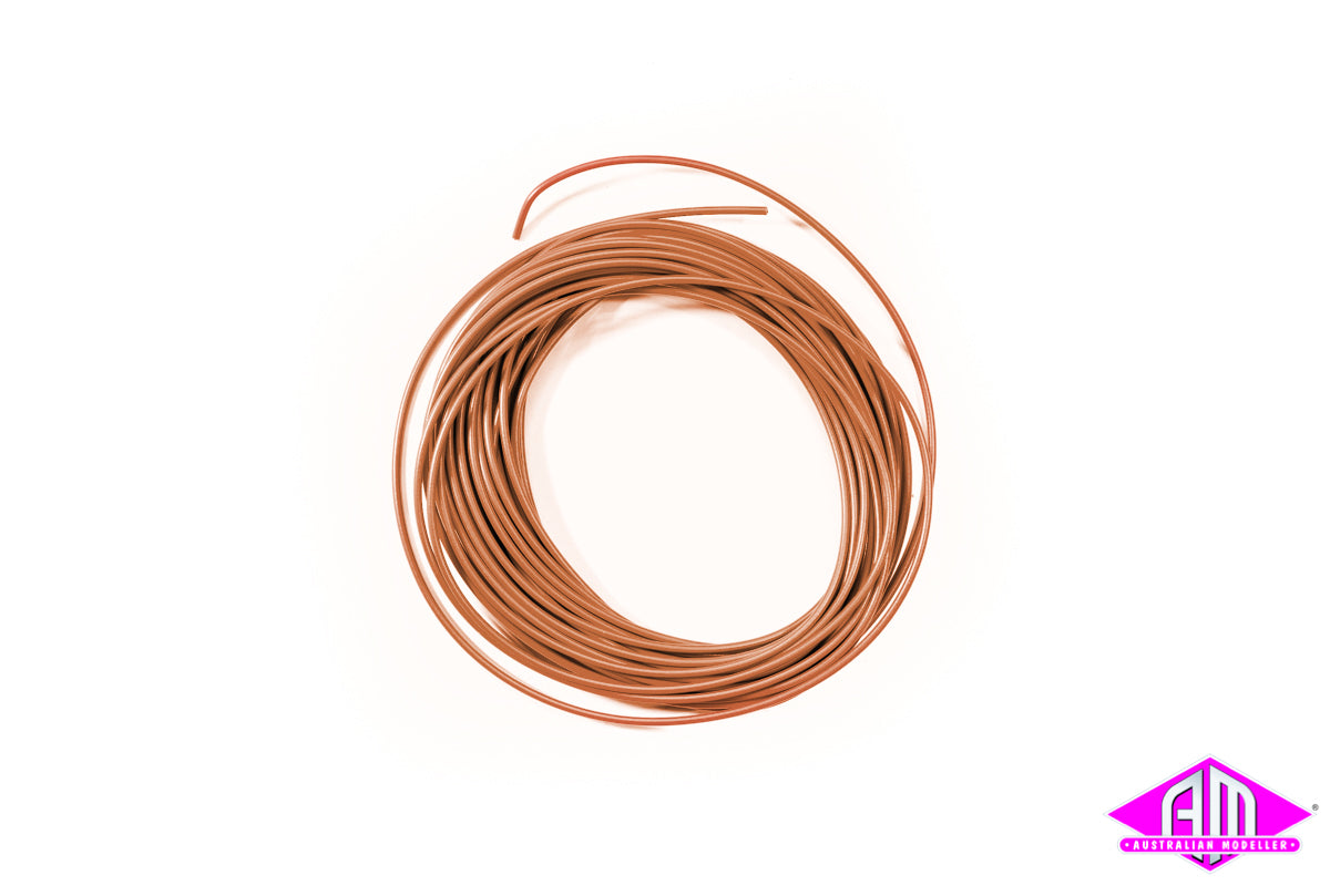 ESU 51948   Super Thin Cable   0.5mm Diameter   AWG36   10m Bundle   Brown
