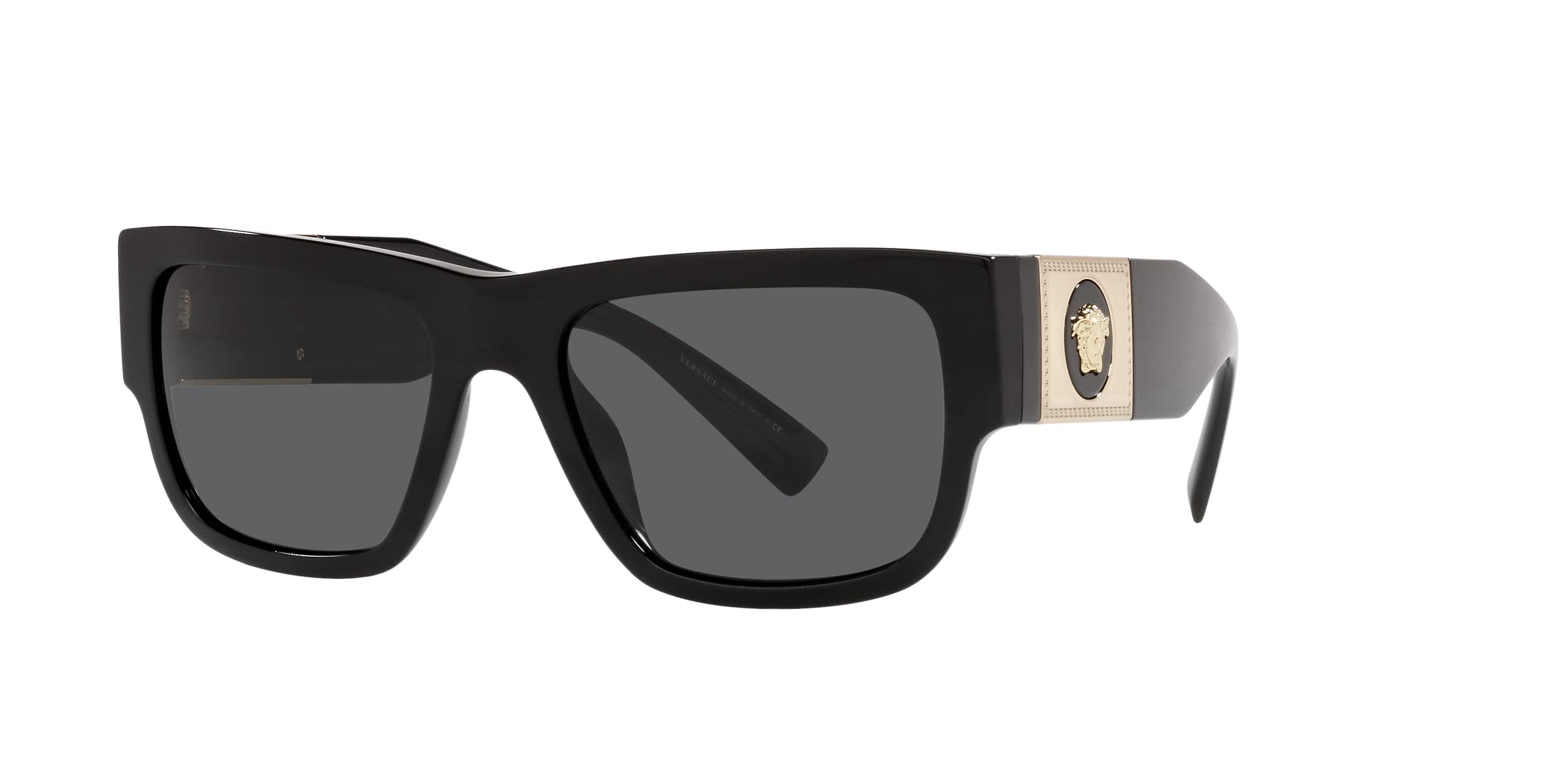 DISTA USA Versace Man Sunglasses Black Frame  Dark Grey Lenses  56MM