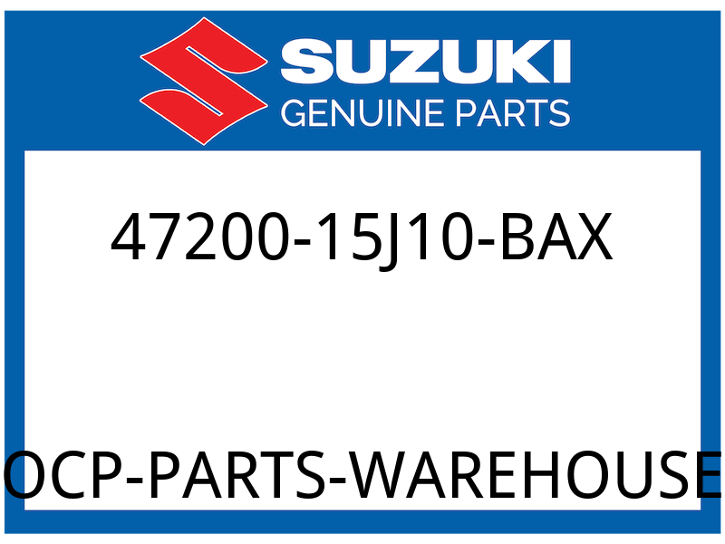 Suzuki OEM Part 47200 15J10 BAX COVER ASSY,FRAM