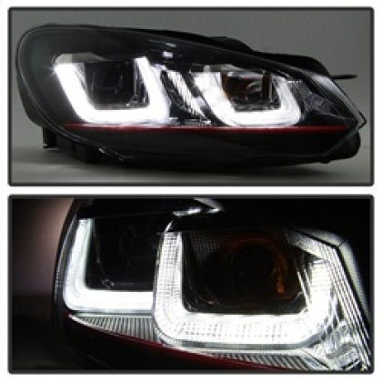 SPYDER AUTO Spyder LED Halo Projector Headlights   MK6 Golf/GTI/R (2010 2013)