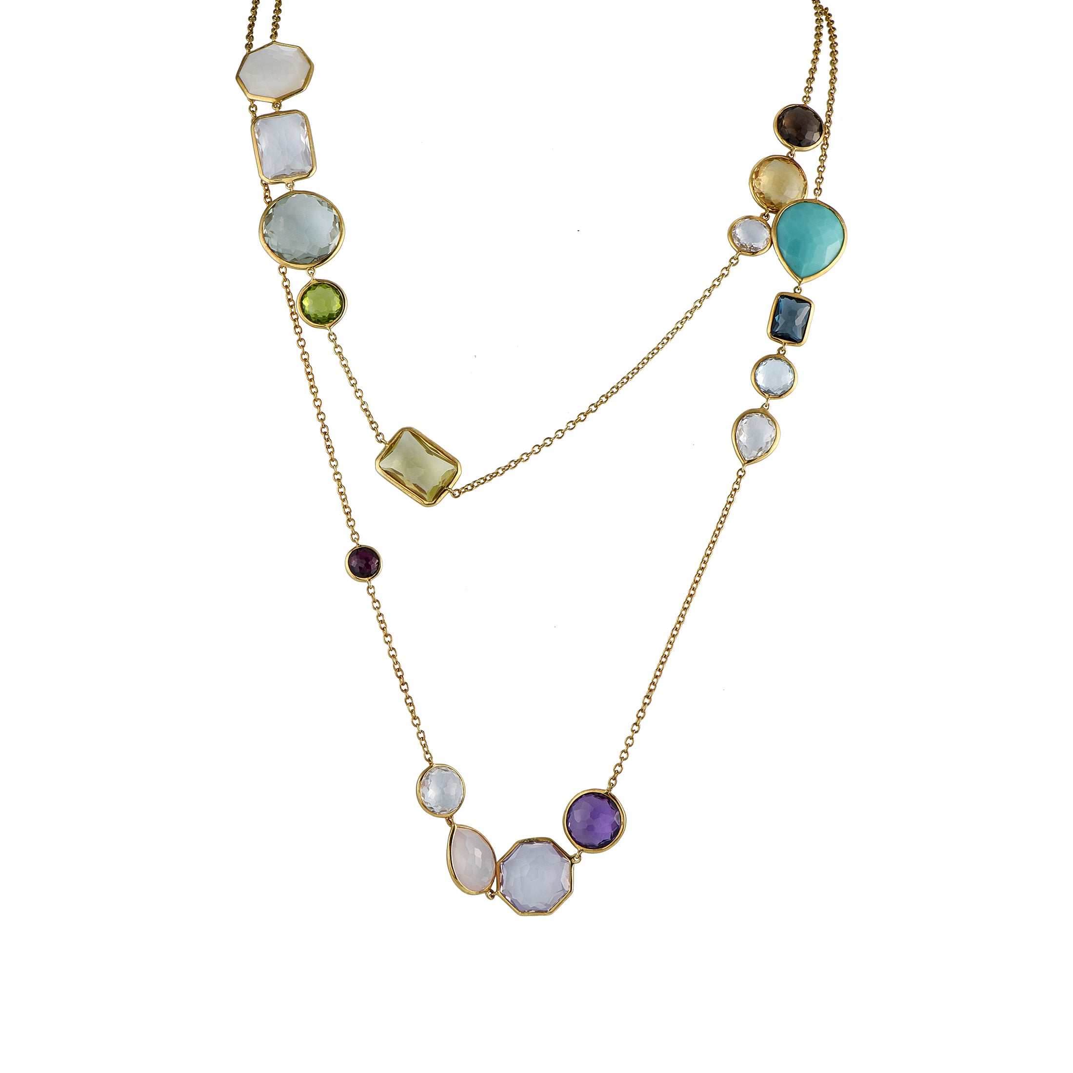 2269 Ippolita Rock Candy 18K Yellow Gold Multicolored Gemstone Necklace IP08 051625
