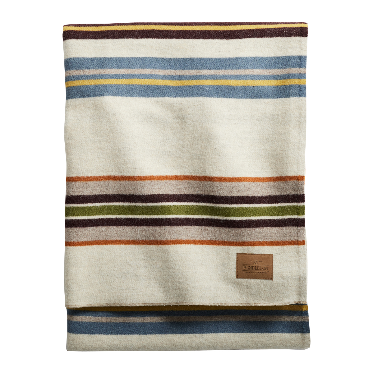 PENDLETON WOOLEN MILLS Pendleton Bridger Stripe Ivory Mix, Throw