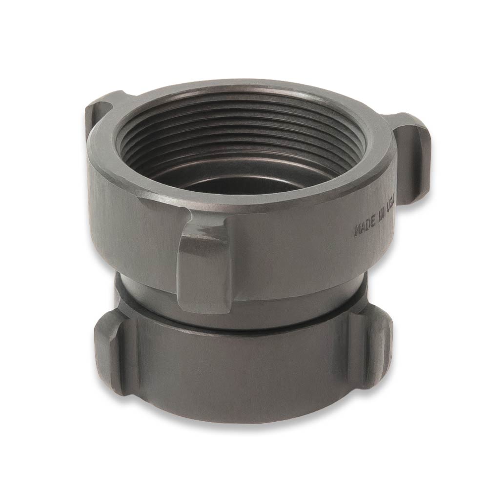 THE FIRE HOSE STORE 6" NH (NST) Female (Swivel) x 2 1/2" NH (NST) Female (Rigid) Aluminum Fire Adapter