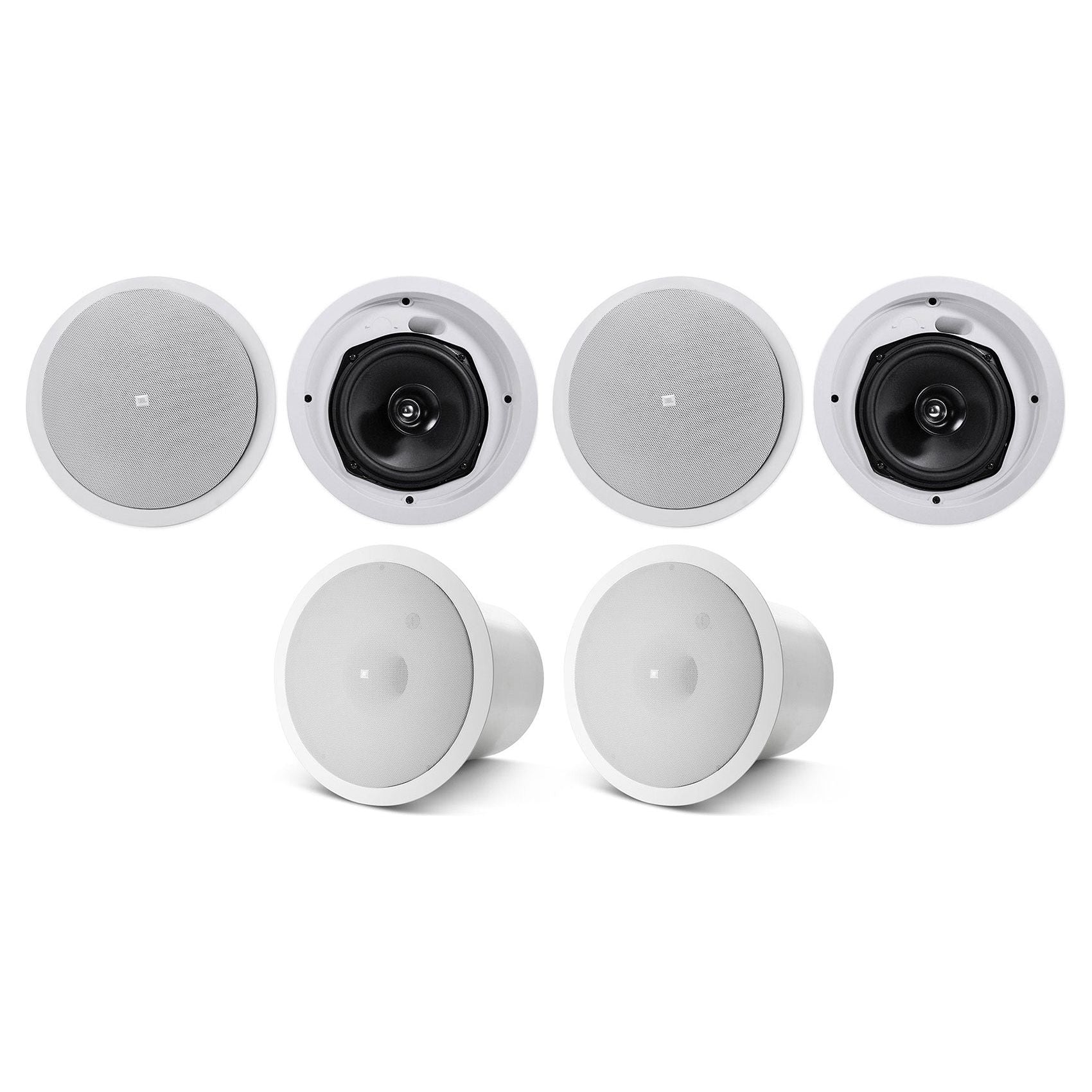 (4) JBL Control 26C 6.5" 150w In Ceiling Home Theater Speakers+JBL Subwoofers