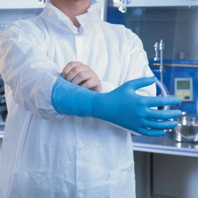 Ansell Disposable Gloves, Nitrile, 4.7 mil, X Large, Blue, 93 243 010