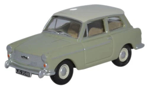 Oxford Diecast Austin A40 MkII Glen Green   Snowberry White   1:76 Scale