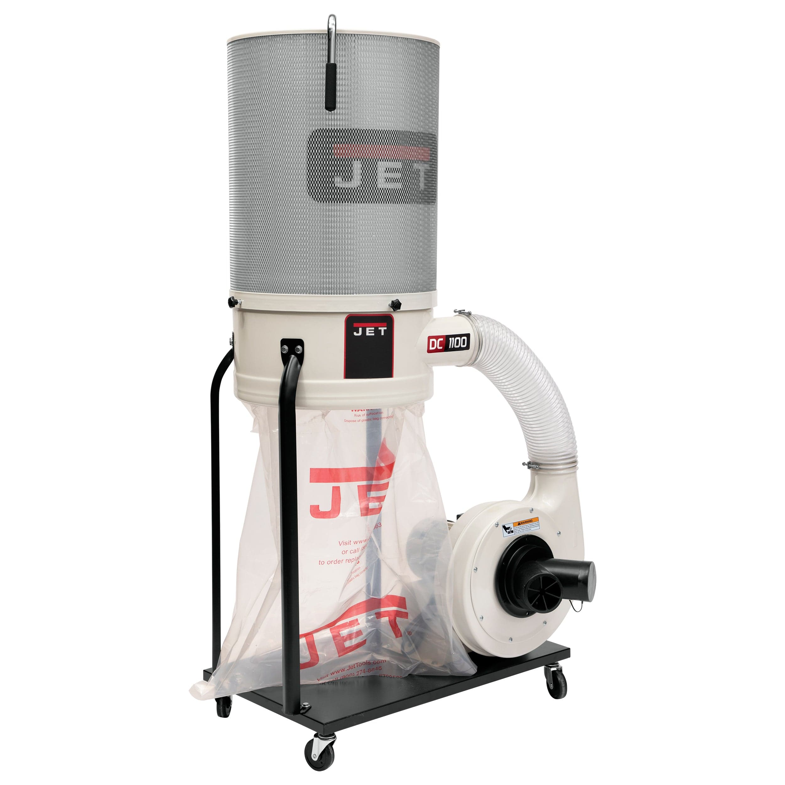 JET Vortex Cone Dust Collector with 2 Micron Canister Kit   1 1/2 HP 1 Ph 115/230V   DC 1100VX CK