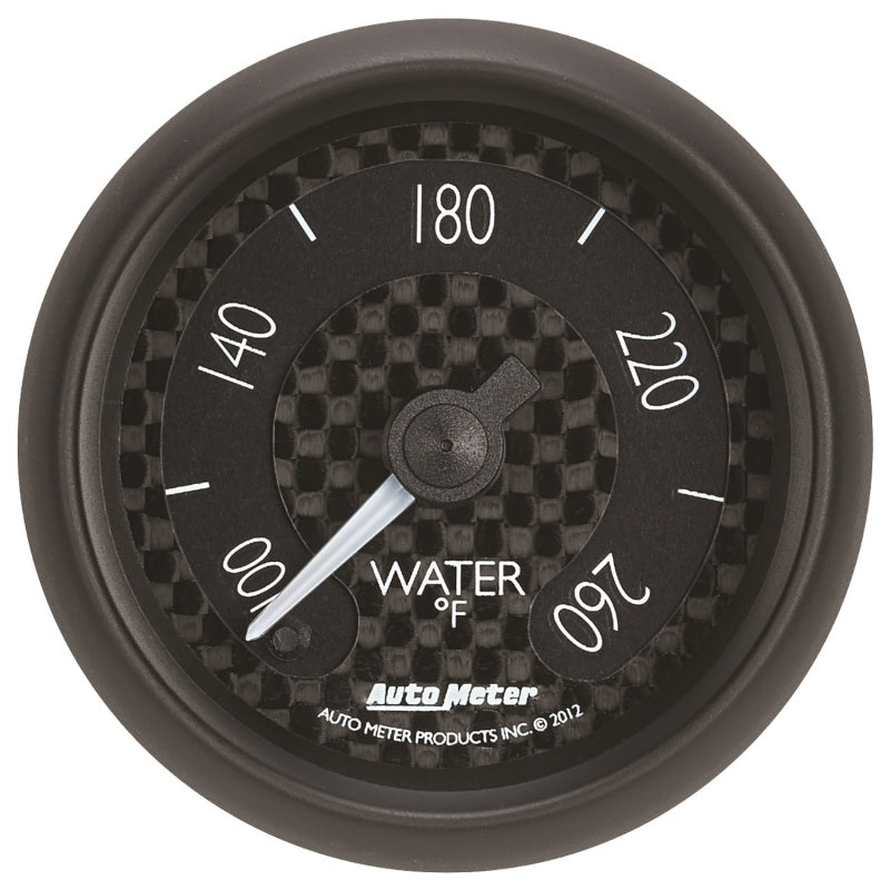 Autometer GT Series 52mm Full Sweep Electronic 100 260 Deg F Water Temperature Gauge