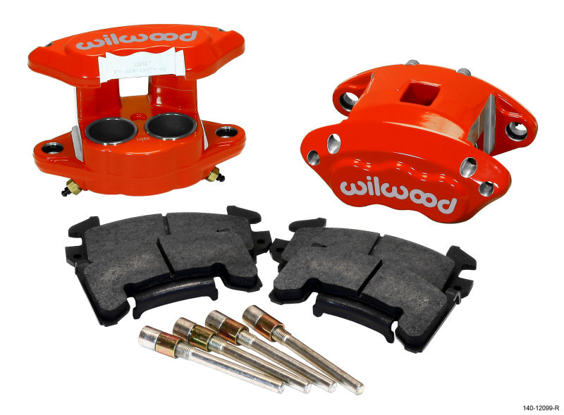 Wilwood D154 Front Caliper Kit   Red 1.62 / 1.62in Piston 1.04in Rotor
