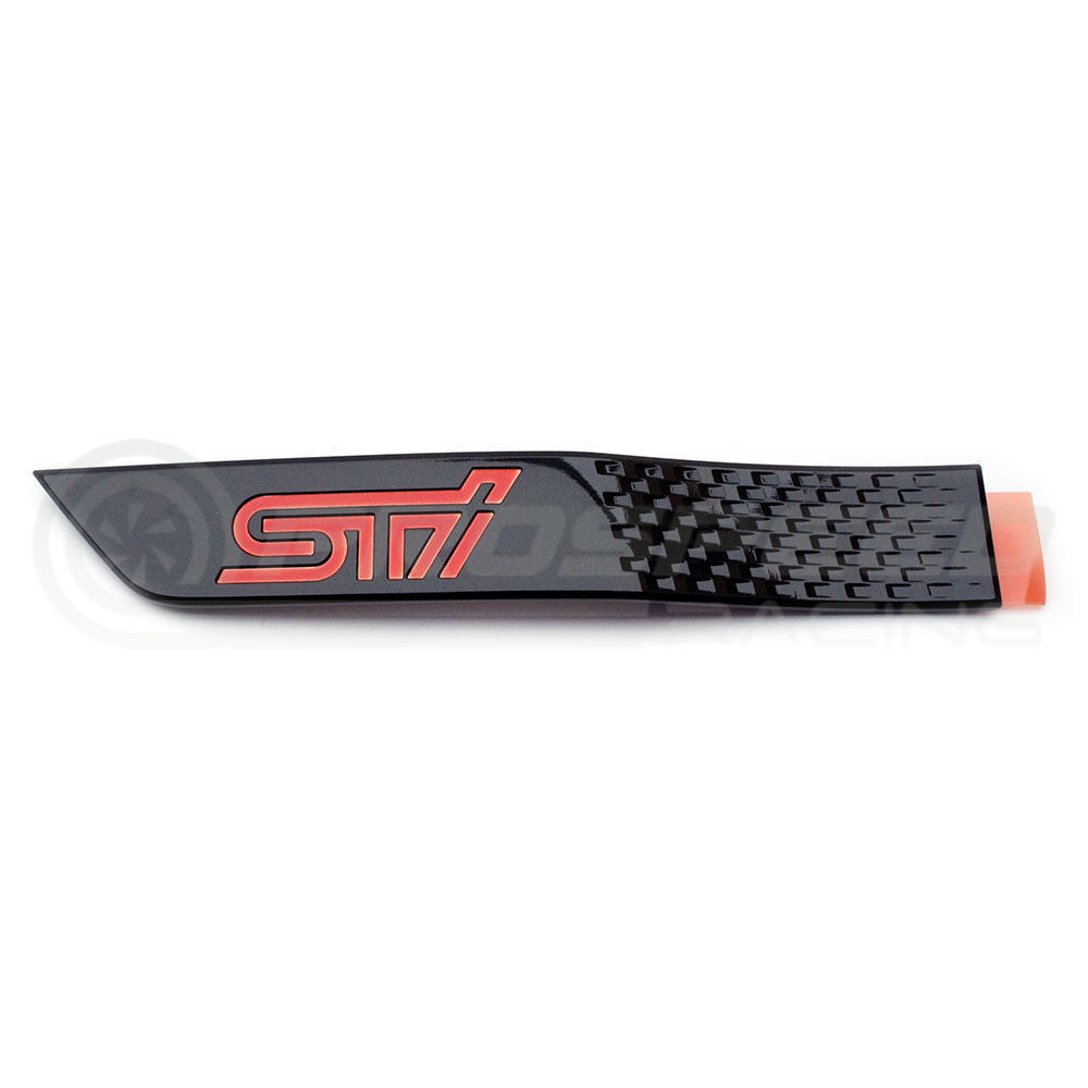 Subaru Genuine OEM STI Black Fender Badge LEFT   Subaru WRX & STI 15 21