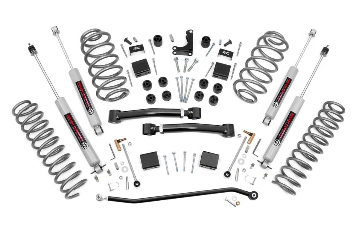 ROUGH COUNTRY 4 Inch Lift Kit   X Series   Jeep Grand Cherokee WJ 2WD/4WD (1999 2004)