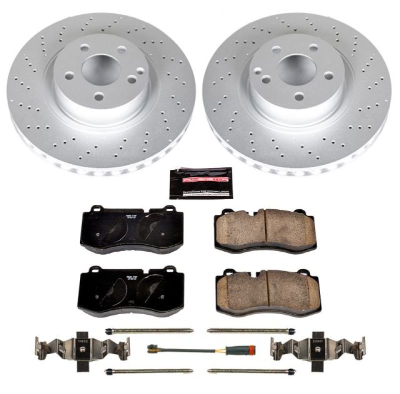 POWERSTOP Power Stop 07 08 Mercedes Benz CL550 Front Z23 Evolution Sport Coated Brake Kit