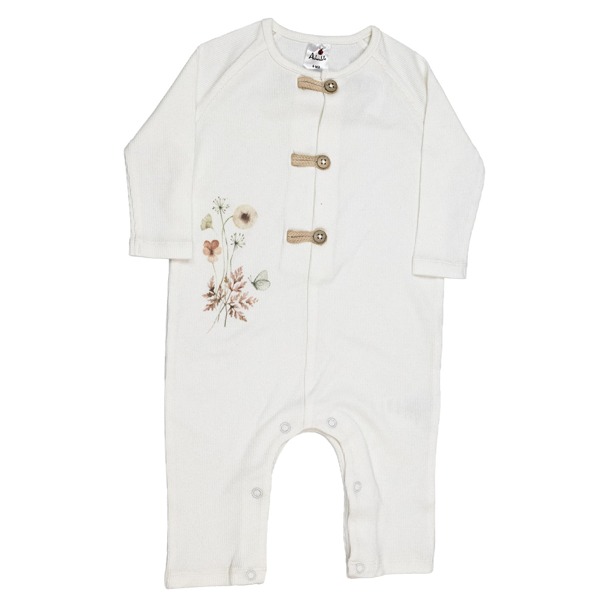 ADURABLE Girls' Rib Knit Body Suit A1104