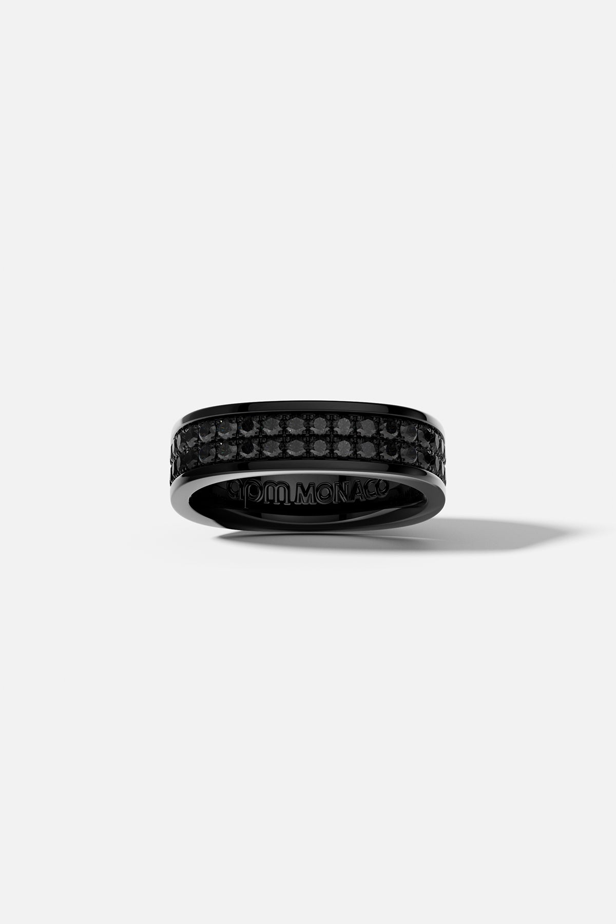 MONACO X CHARLES LECLERC Chunky Black Pavé Ring