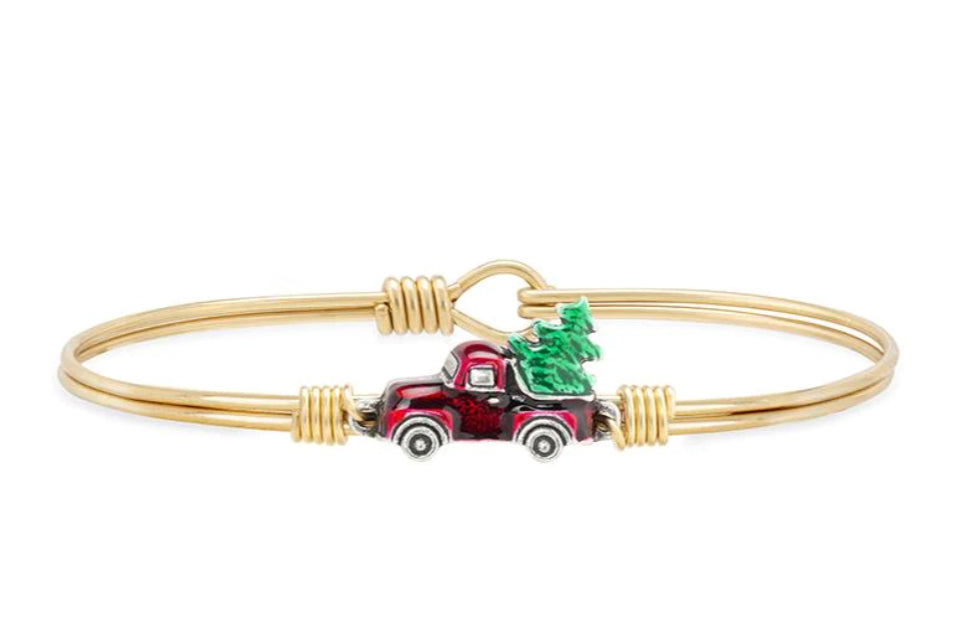 MARIE'S JEWELRY STORE Holiday Red Truck Bangle Bracelet  Luca and Danni