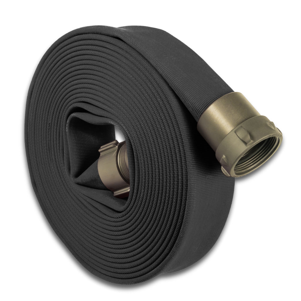 THE FIRE HOSE STORE Black 4" Double Jacket Discharge Hose NH (NST) Aluminum