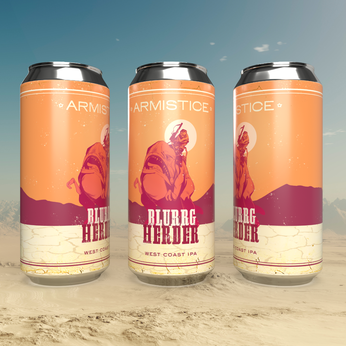 Armistice Brewing Blurrg Herder West Coast IPA 16oz 4 Pack