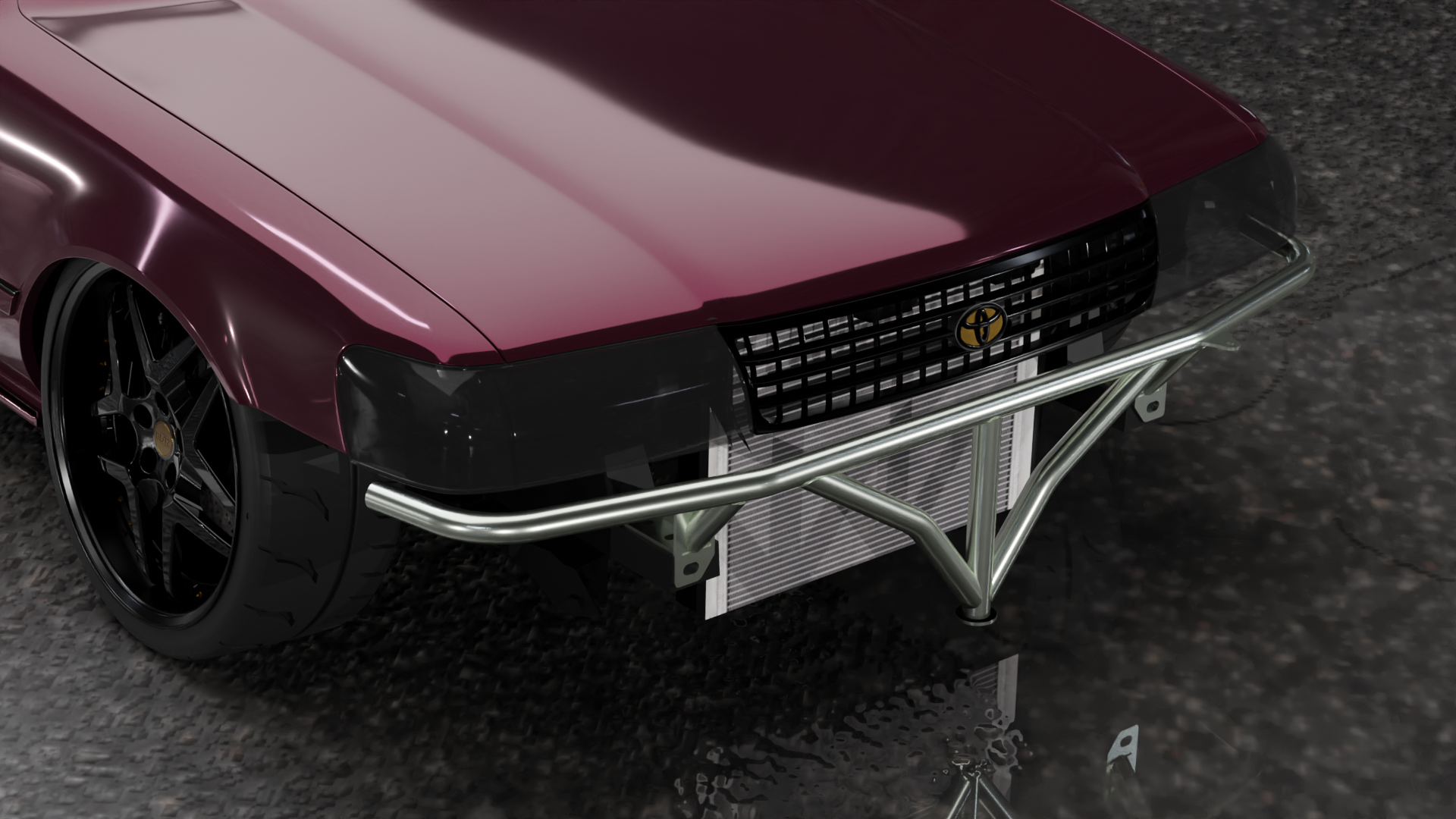 TRUE FOCUS FABRICATION Toyota Cressida   Fourth Gen (1989   1992)   Standard Front Bash Bar