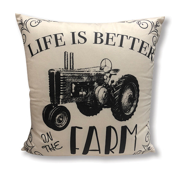 REGAL COMFORT Life is Better on the Farm Accent Pillow DAP10047