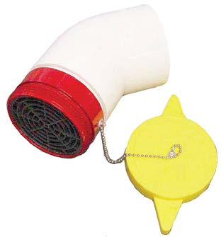 KOCHEK FIRE EQUIP. DHMP Male Dry Hydrant Adapter With Polymer Cap and Elbow