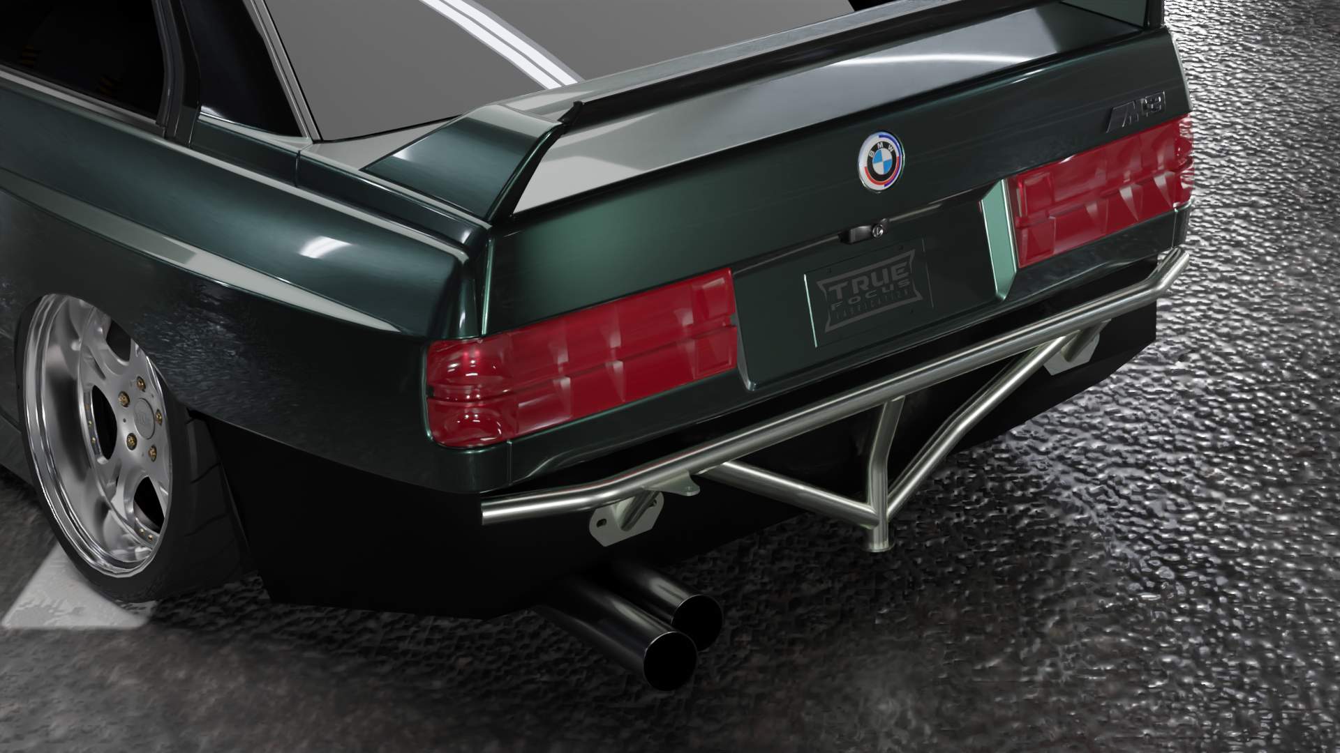 True Focus Fabrication   BMW E30   Standard Rear Bash Bar