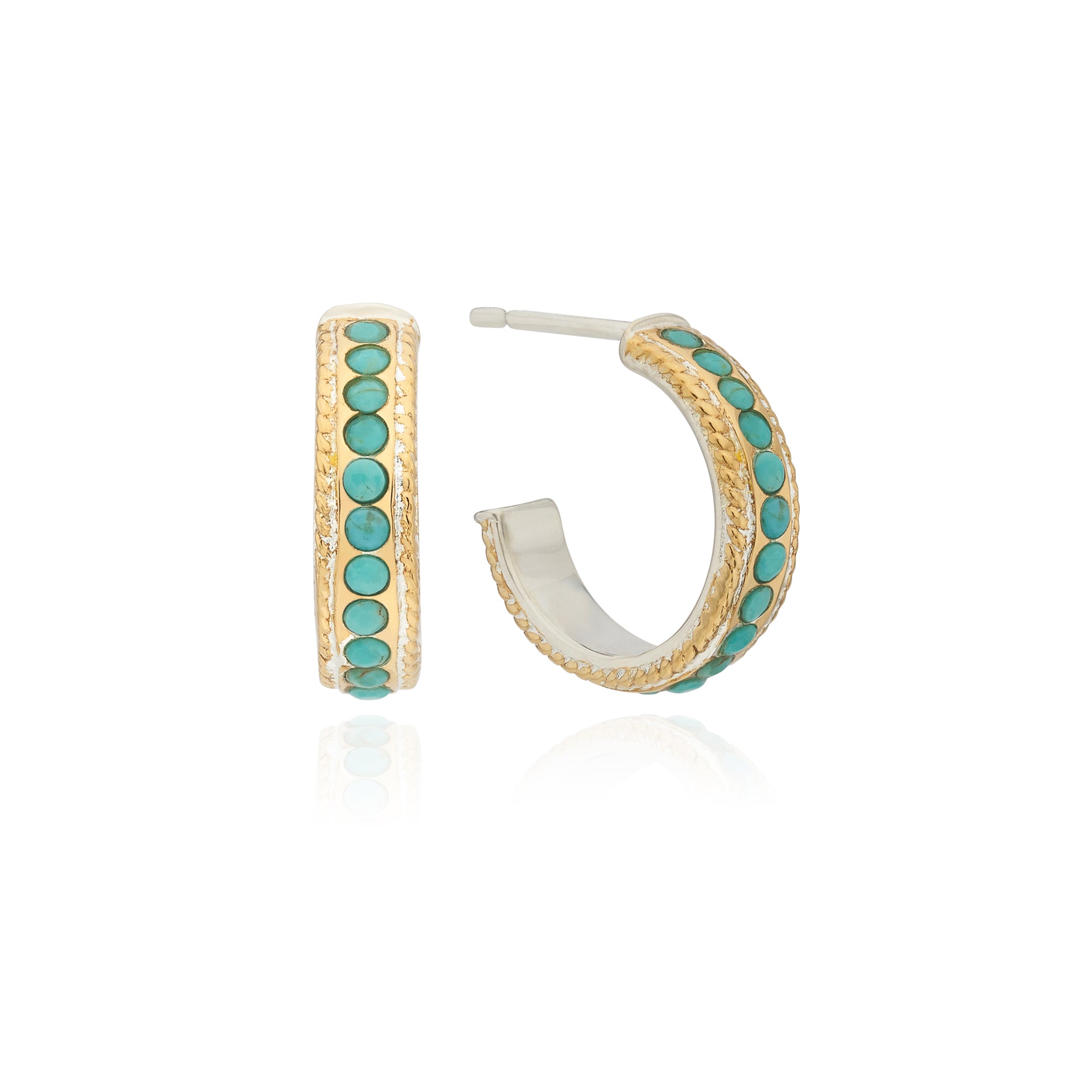SS25 ANTIGUA Azul Hoop Earrings