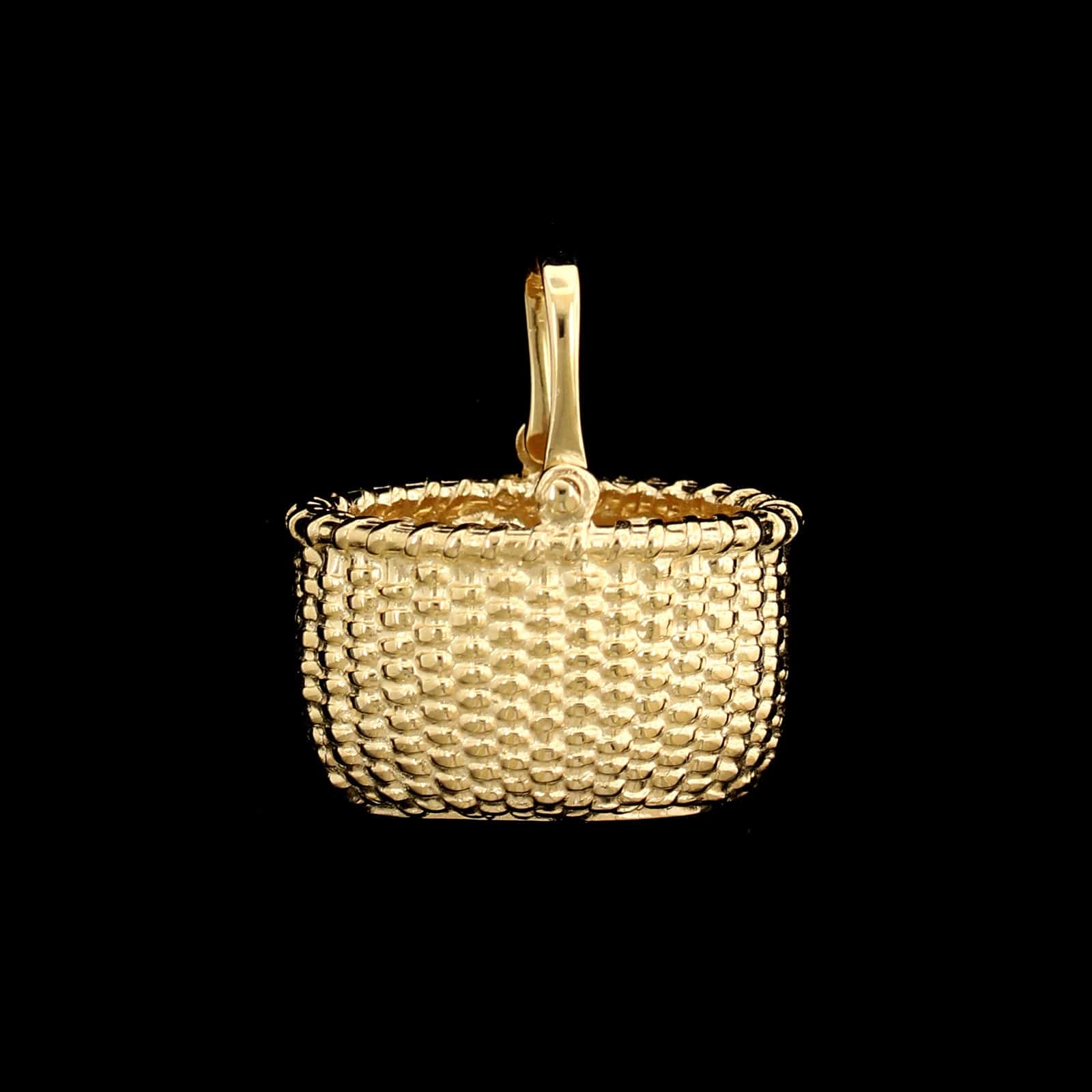 ESTATE BETHANY B Bethany B 14K Yellow Gold Estate Open Nantucket Basket