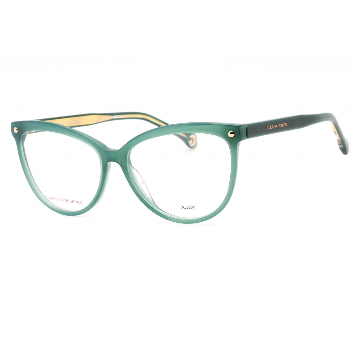 Carolina Herrera HER 0085 Eyeglasses Green Clear demo lens
