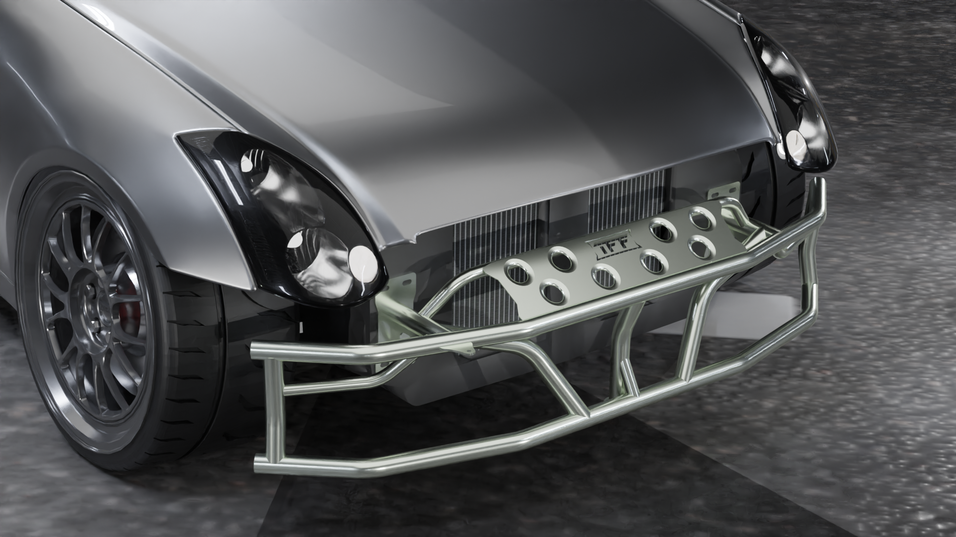 TRUE FOCUS FABRICATION Infiniti G35   Dual Row Front Bash Bar