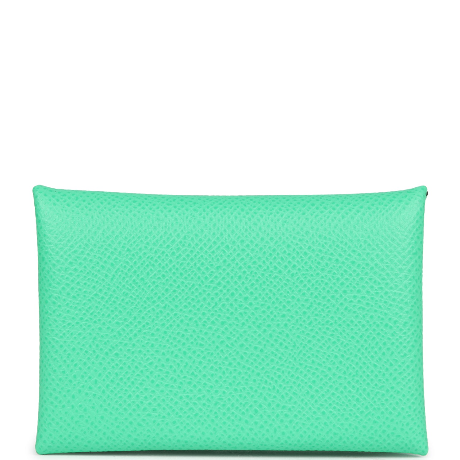 Hermes Calvi Card Holder Vert Comics Verso Epsom Palladium Hardware