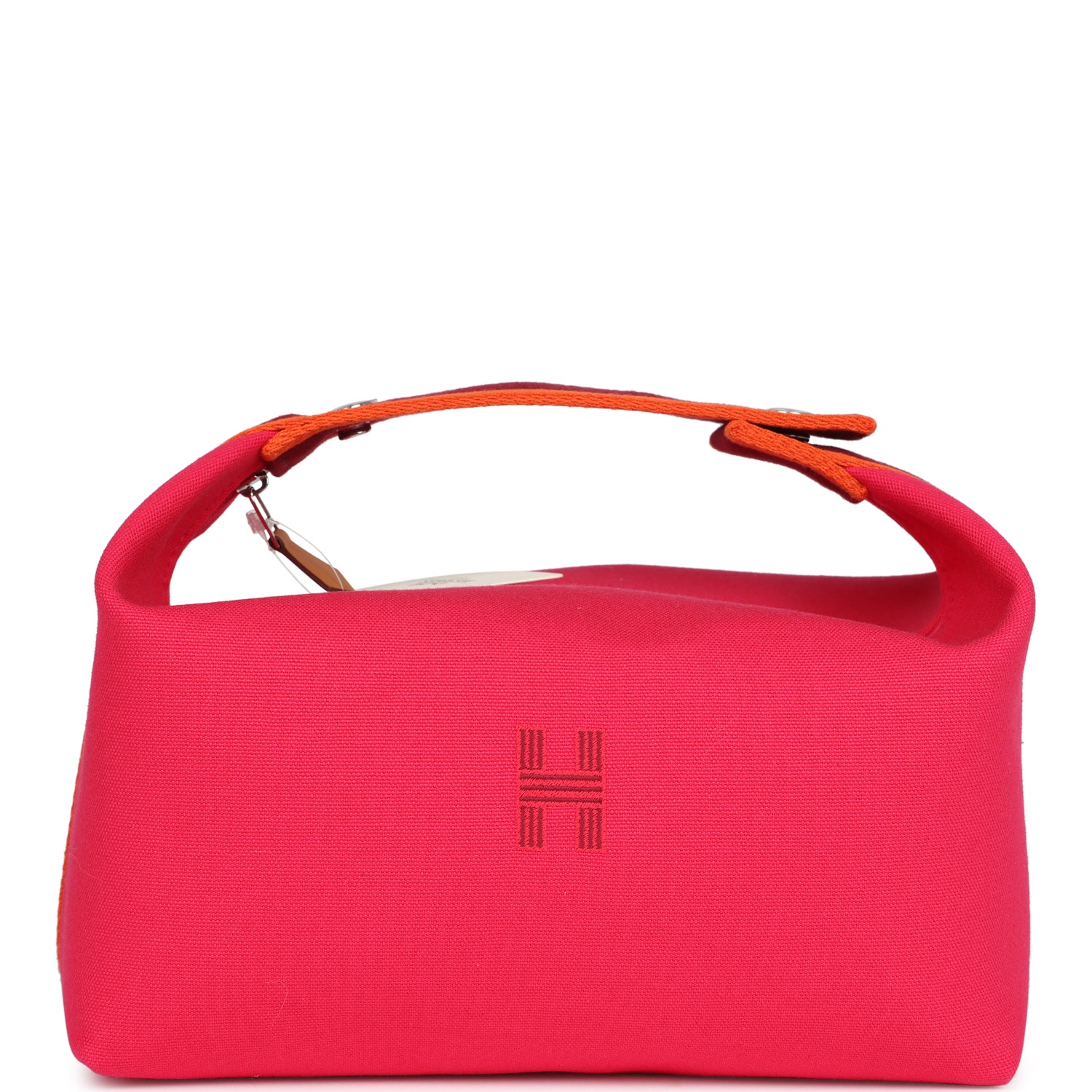 Hermes Bride A Brac GM Hibiscus Canvas Palladium Hardware