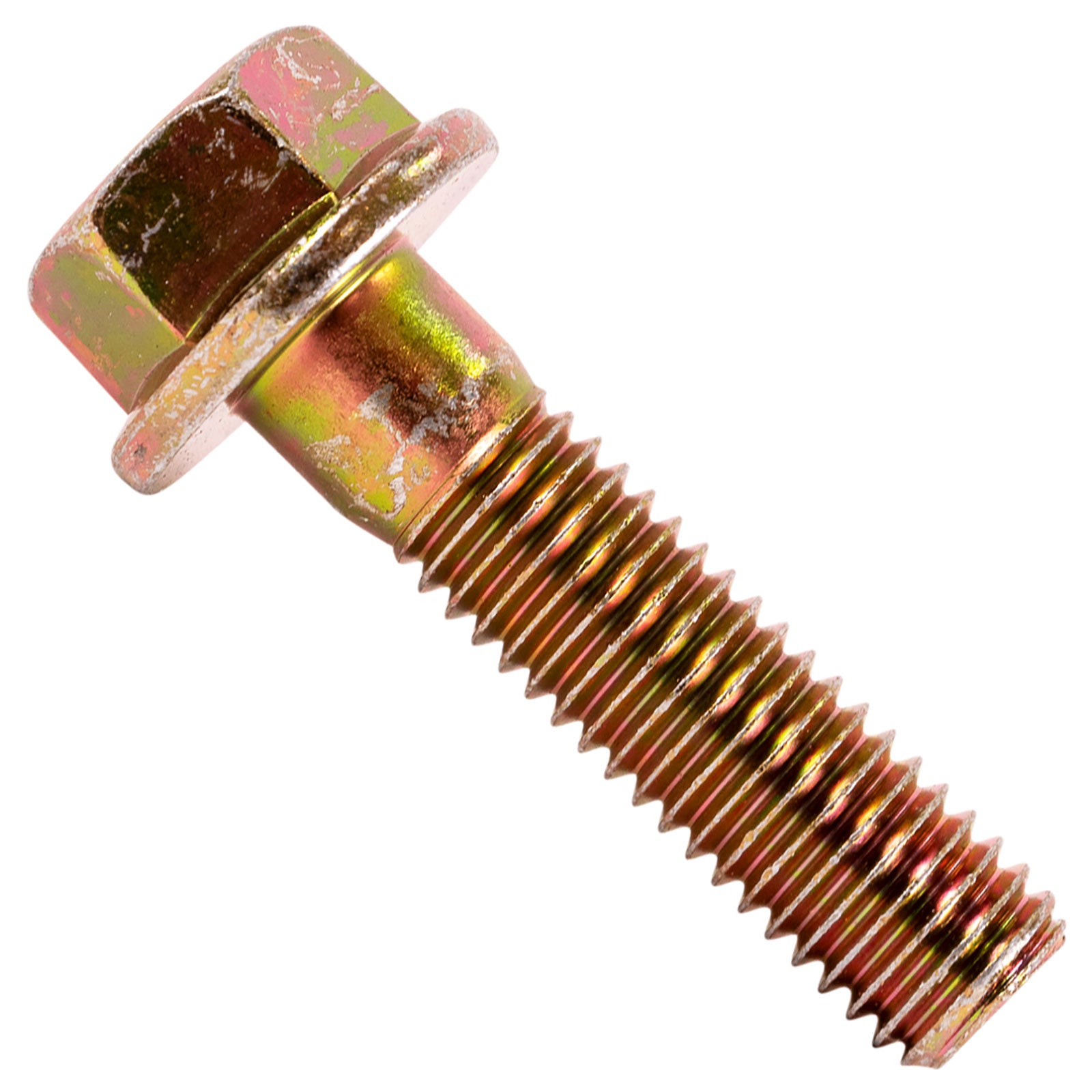 CONQUEST FASTENERS 1/2" 13 x 2" Conquest Grade 8 Non Serrated Flange Bolt   Zinc Yellow