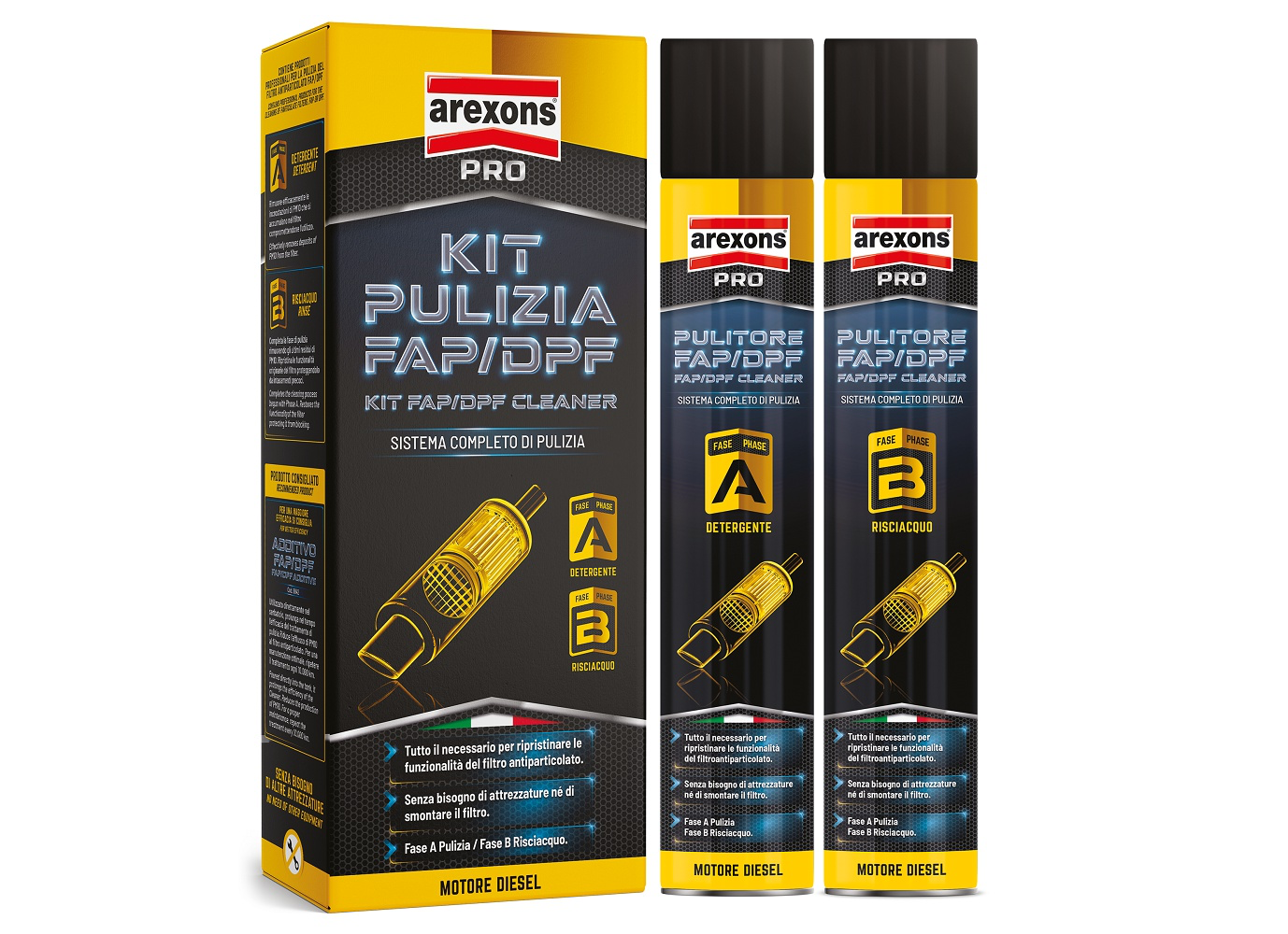 ✅ KIT PULIZIA FAP/DPF AREXONS 3705   MANUTENZIONE FILTRI ANTIPARTICOLATO DIESEL