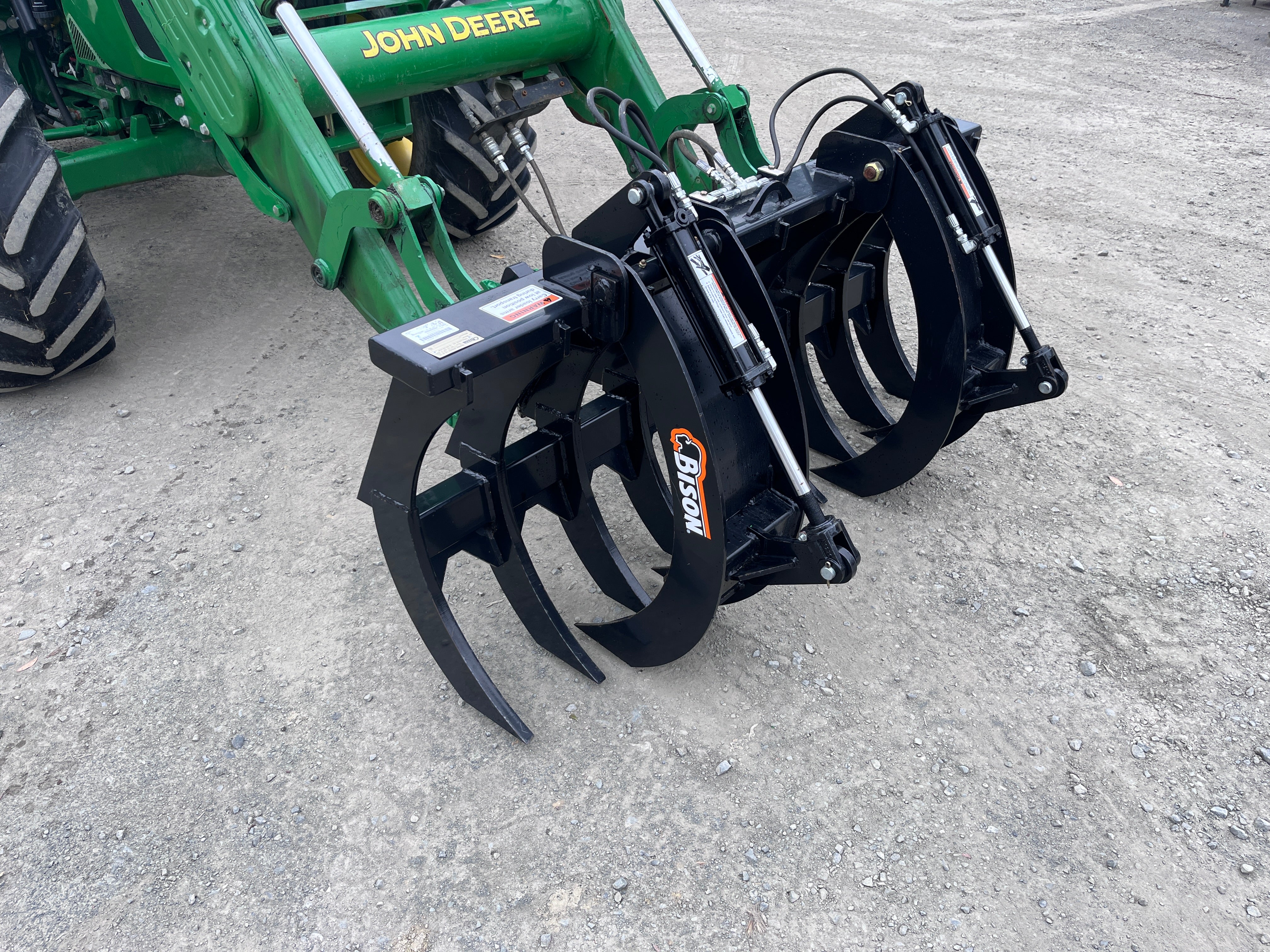 BISON Root Rake Grapple Euro Hitch 1.8m