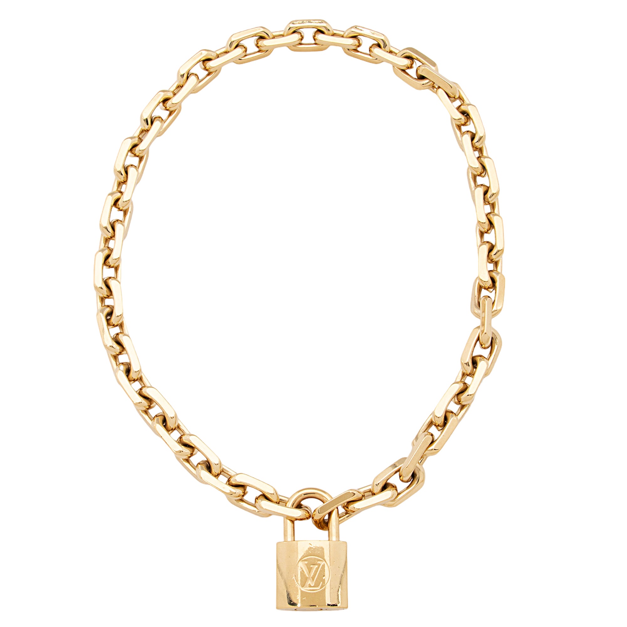 Louis Vuitton LV Edge Cadenas Necklace (SHF asaWvT)